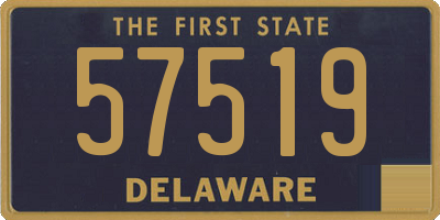 DE license plate 57519