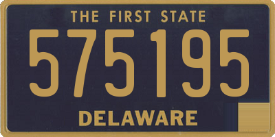 DE license plate 575195