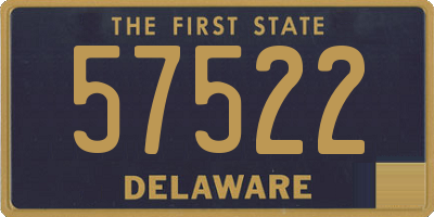 DE license plate 57522