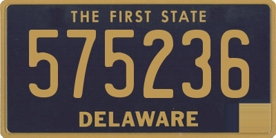 DE license plate 575236