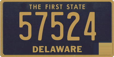 DE license plate 57524