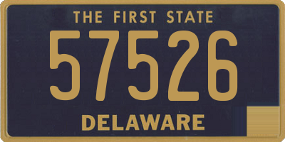 DE license plate 57526