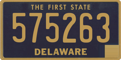 DE license plate 575263