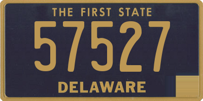 DE license plate 57527