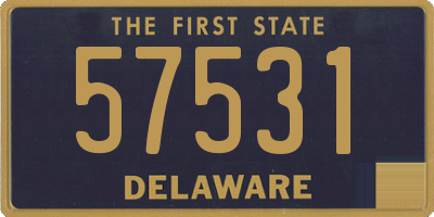 DE license plate 57531