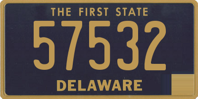 DE license plate 57532