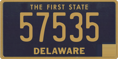 DE license plate 57535