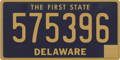 DE license plate 575396