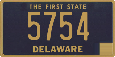 DE license plate 5754