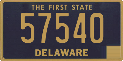 DE license plate 57540