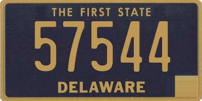 DE license plate 57544