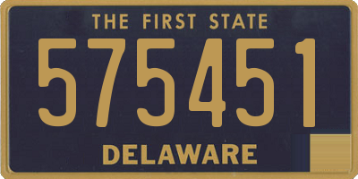 DE license plate 575451
