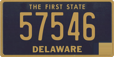 DE license plate 57546