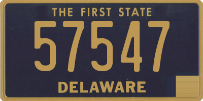 DE license plate 57547