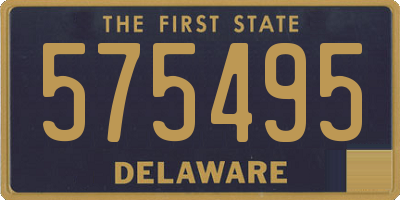 DE license plate 575495