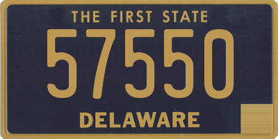 DE license plate 57550