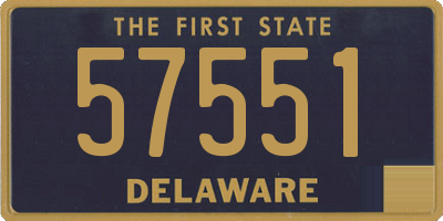 DE license plate 57551