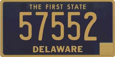 DE license plate 57552