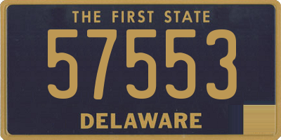 DE license plate 57553