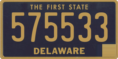 DE license plate 575533