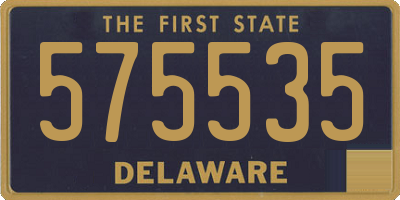 DE license plate 575535
