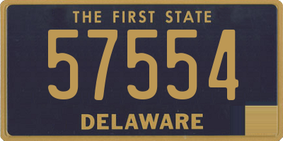 DE license plate 57554