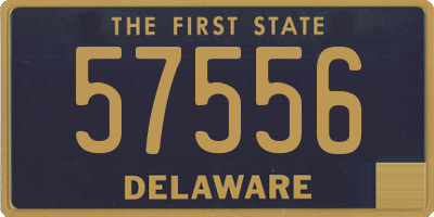 DE license plate 57556