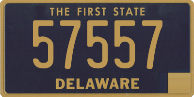 DE license plate 57557