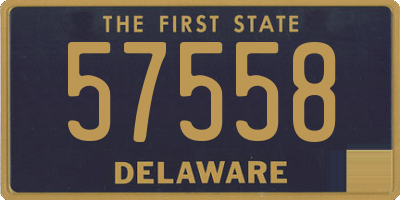 DE license plate 57558