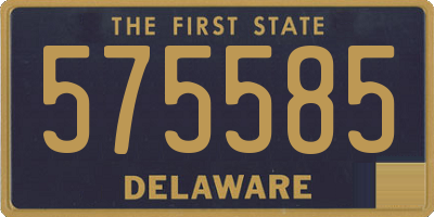DE license plate 575585