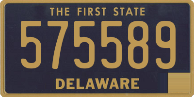 DE license plate 575589