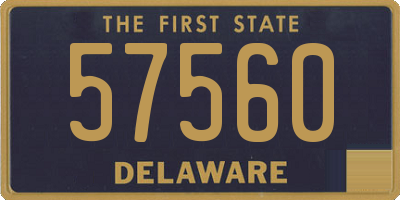 DE license plate 57560