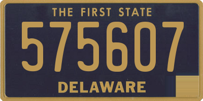 DE license plate 575607