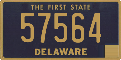 DE license plate 57564