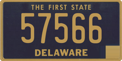 DE license plate 57566