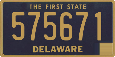 DE license plate 575671