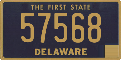 DE license plate 57568