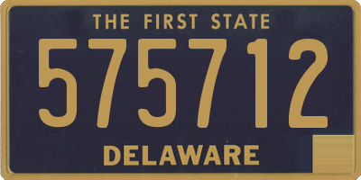 DE license plate 575712