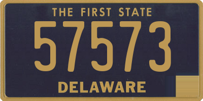 DE license plate 57573