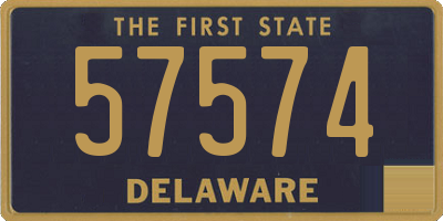 DE license plate 57574