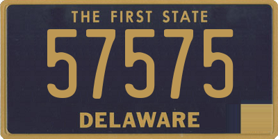 DE license plate 57575