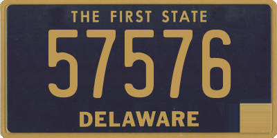 DE license plate 57576