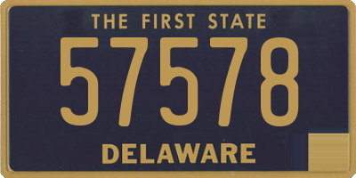 DE license plate 57578