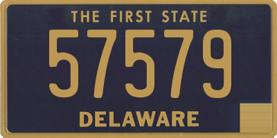 DE license plate 57579