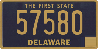 DE license plate 57580