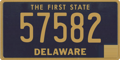 DE license plate 57582