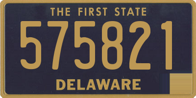DE license plate 575821