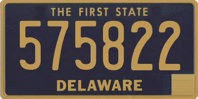 DE license plate 575822