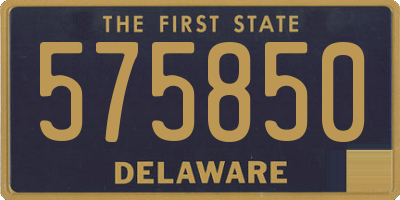 DE license plate 575850