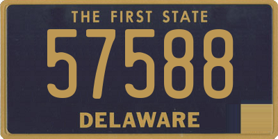 DE license plate 57588